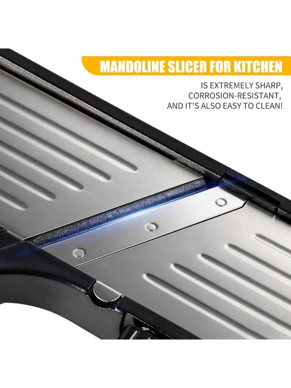 7-in-1 Adjustable Mandoline Slicer | Stainless Steel Vegetable Cutter with